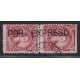 ARGENTINA 1889 GJ 106 PAREJA DE ESTAMPILLAS USADAS CON MATASELLO SAN NICOLAS Y 